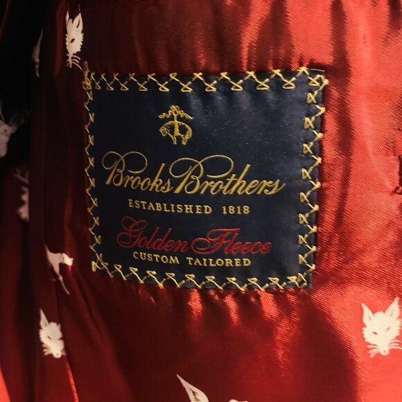 Brooke Brothers Golden Fleece Wool Sports Coat Blazer US 43 R - Picture 11 of 14